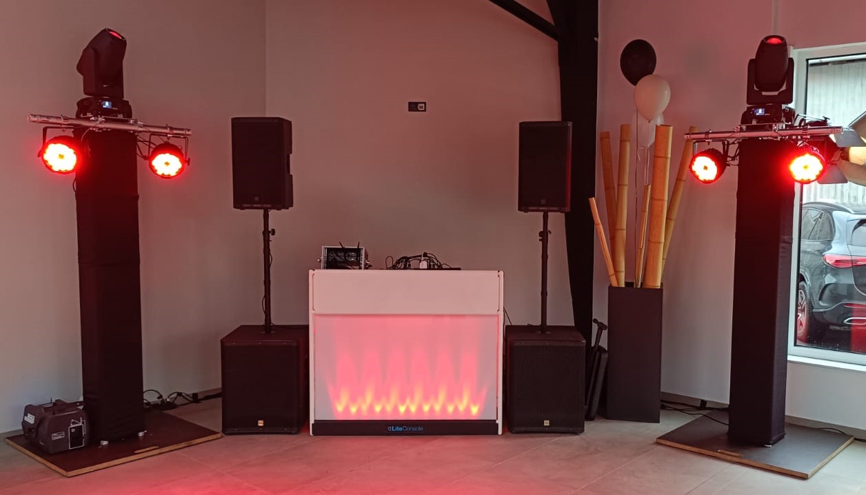 Setup bewegtes Licht