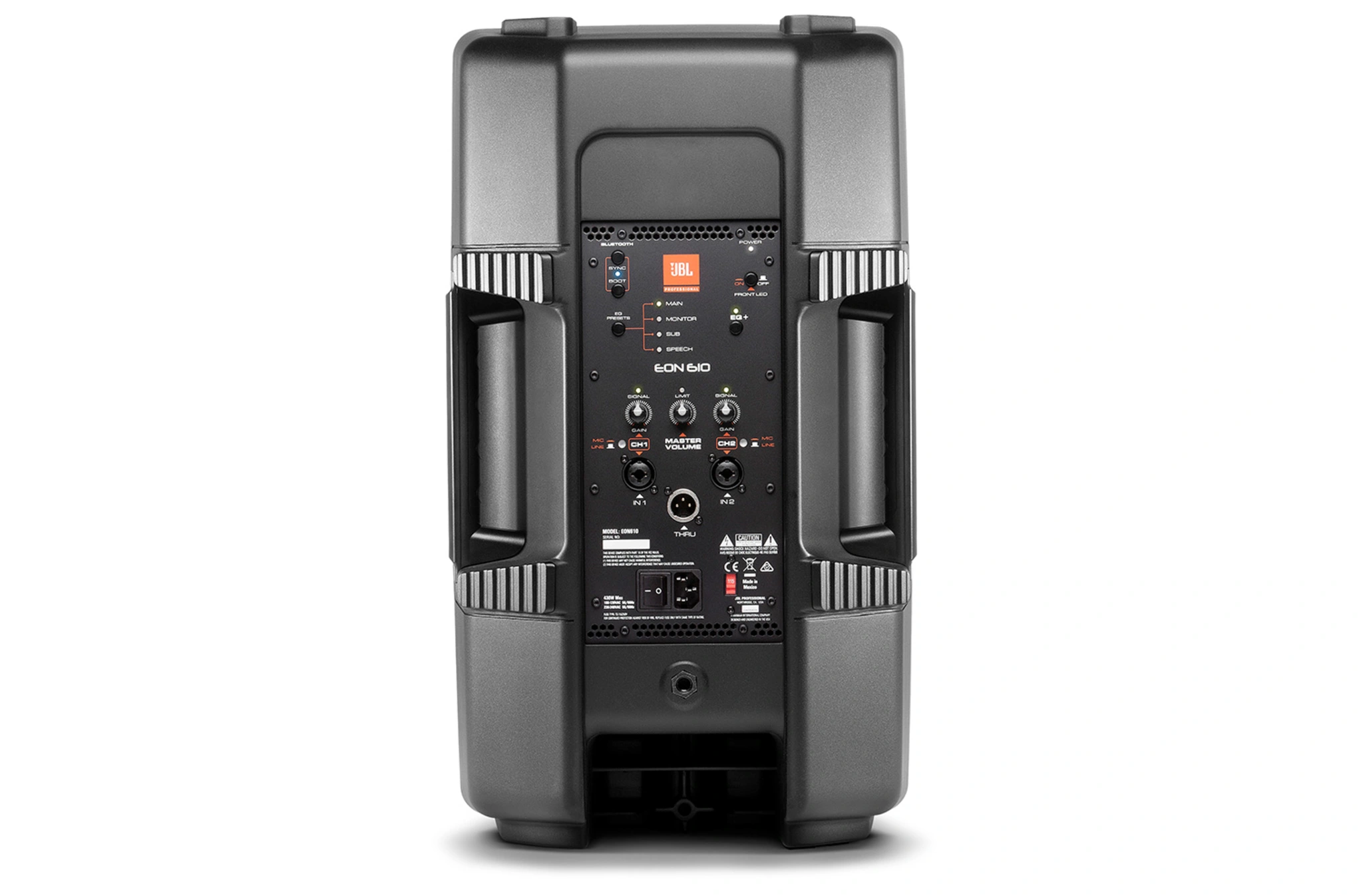 Aktiver Lautsprecher JBL EON 610 mit Stativ – Ansicht 2
