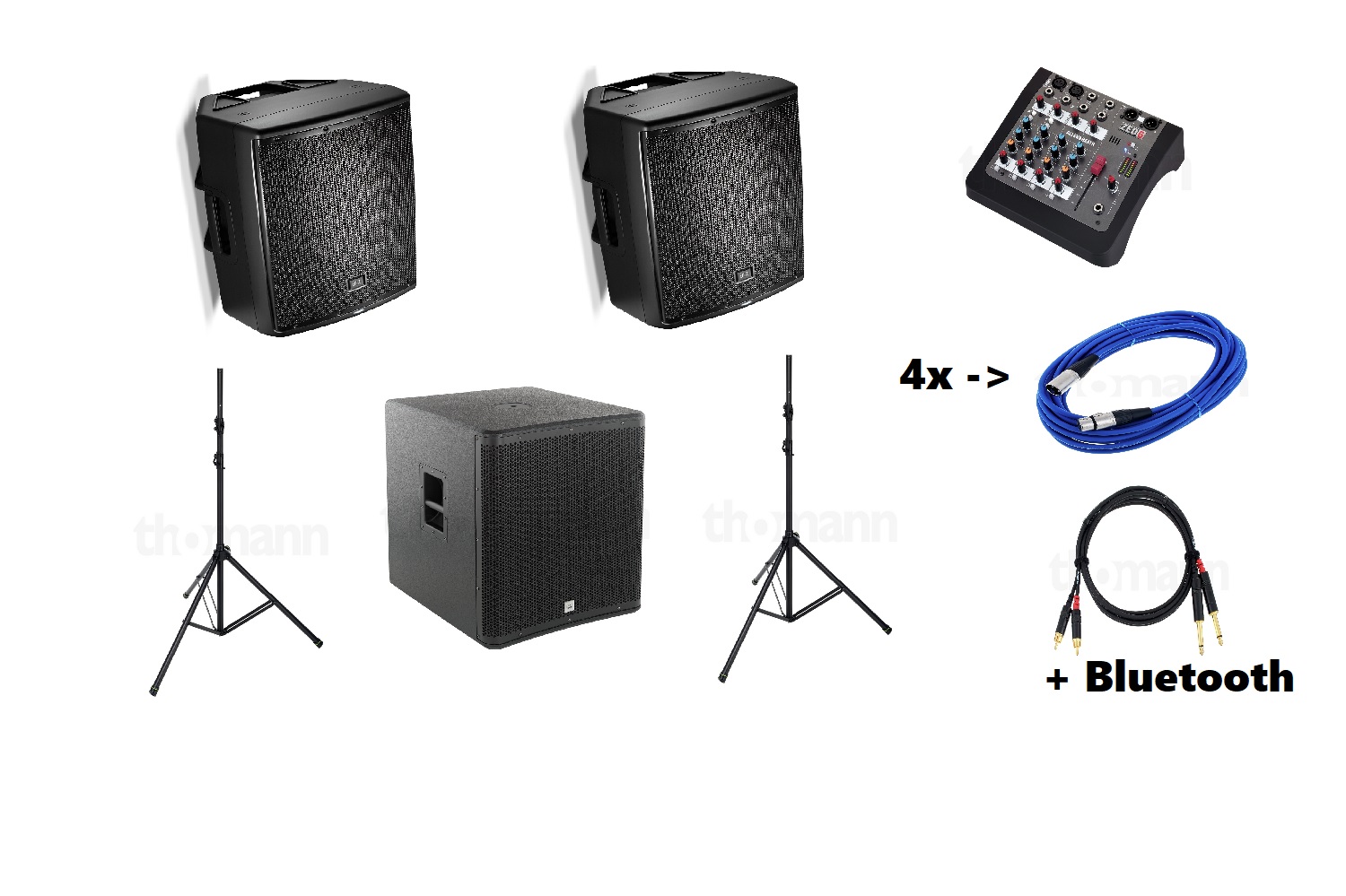 JBL EON 615 Lautsprecher + Subwoofer Bundle – Ansicht 1